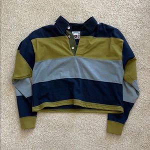 Vintage striped collared shirt